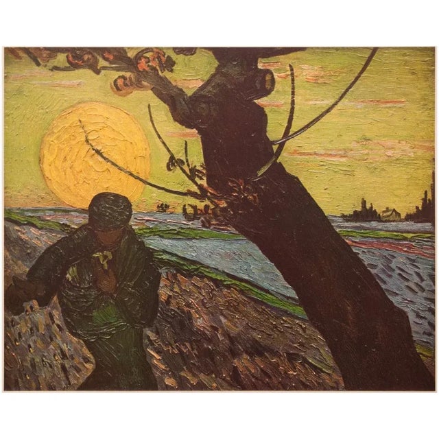 Amber 1954 After Vincent Van Gogh, "The Sower" First Edition Vintage Print For Sale - Image 8 of 8