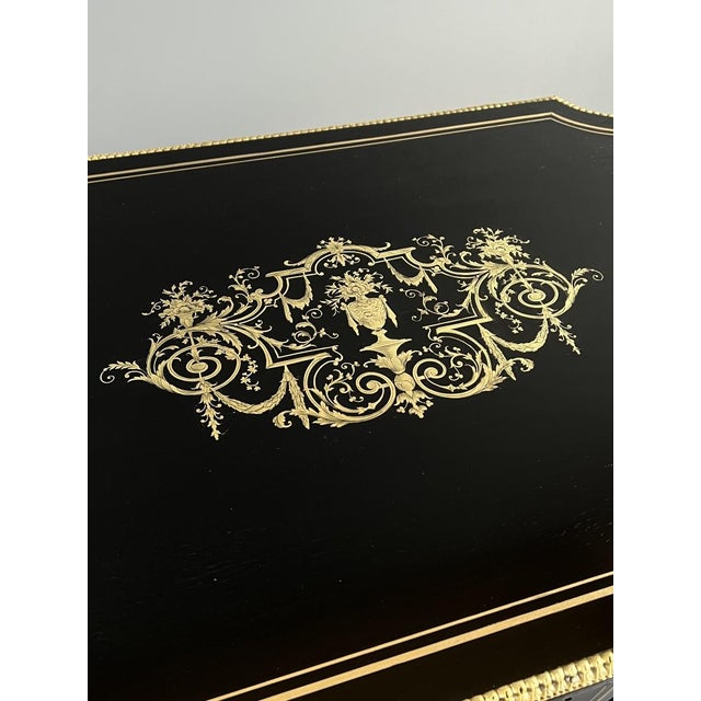 19th Century Napoleon III Drop-Leaf Coffee Table For Sale - Image 10 of 13