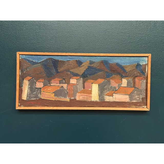 Johan Lundgren, Cityscape, 1952, Oil Painting on Canvas, Framed For Sale - Image 18 of 18