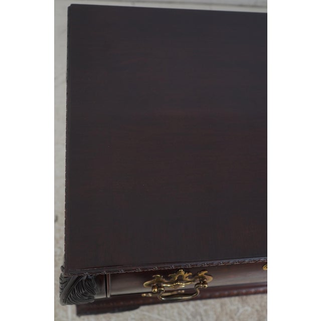 Wood Century Bombe Mahogany Triple Dresser Bedroom Chest For Sale - Image 7 of 12