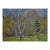1980s Impressionist Forest Oil Painting, Original Soviet Ukrainian Art 50-67 For Sale