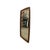 1970s Vintage Mid-Century Modern Solid Wood Barrel-Frame Wall Mirror. For Sale - Image 5 of 6