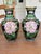 Chinoiserie Early 20th Century Pair of Black Cloisonné Vases W/ Pink and Blue Florals For Sale - Image 3 of 3
