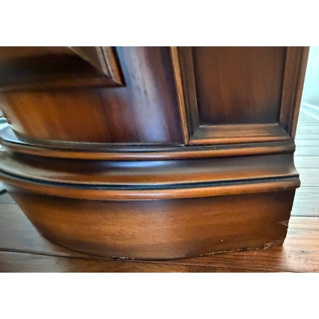 Vintage Italian Provincial Baroque-Style Floral Marquetry Inlaid Credenza Sideboard For Sale - Image 11 of 13