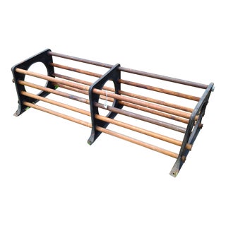 Antique Evans Wall Mount Hat and Coat Rack Vanishing Door Washington in 1900s For Sale