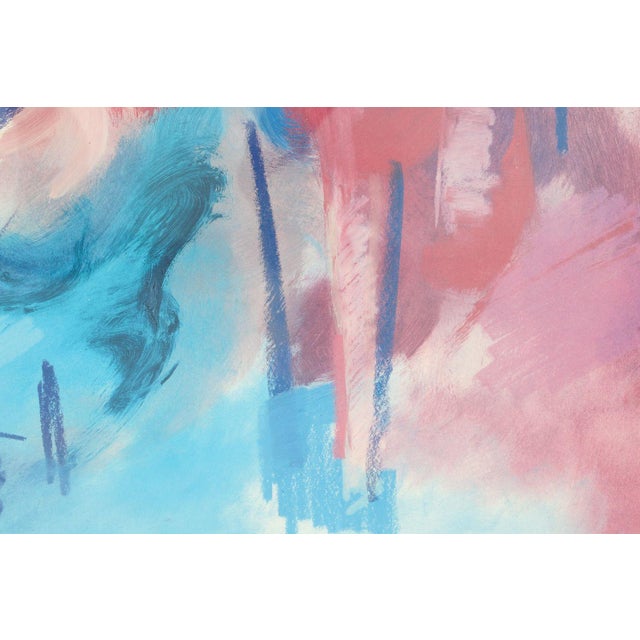 Printmaking Materials 19th Century Framed "Ballet" Abstract Silkscreen For Sale - Image 7 of 8