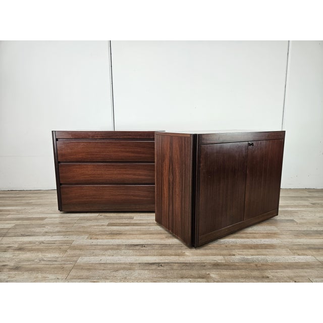 Mid-Century Modern 4D Modular Chests by Angelo Mangiarotti for Molteni, 1970, Set of 2 For Sale - Image 3 of 18