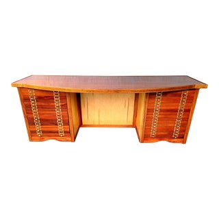 Restored Early 19th Century Maple & Mahogany Map Maker Cartographer Desk For Sale