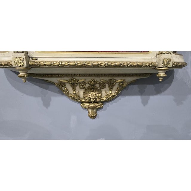 Late 19th Century Antique Painted Wall Hanging Vitreen, 1880 For Sale - Image 5 of 17