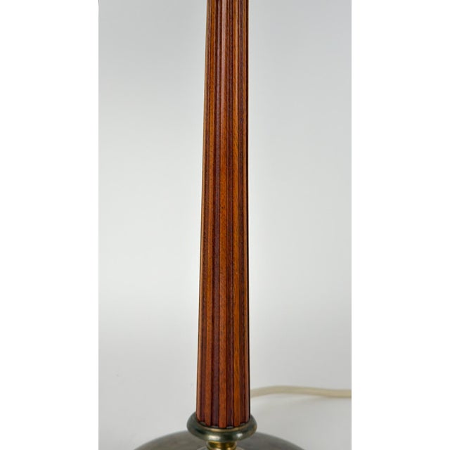 Rare table lamp model 29595 designed by erik tidstrand for nordiska kompaniet (nk), sweden, circa 1938. an exceptional...
