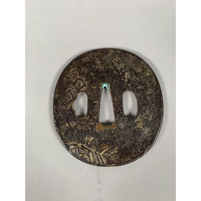 Asian Tsuba Maru-gata Edo period (1603-1868) Japan 18th Century For Sale - Image 3 of 5