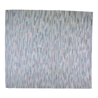 Vintage Tribal Hand Made Organic Wool Natural Color Kilim,8'6"x9'5" For Sale