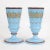 Glass Antique Blue Opaline Glass Vases from Portieux Vallerysthal, Set of 2 For Sale - Image 7 of 7