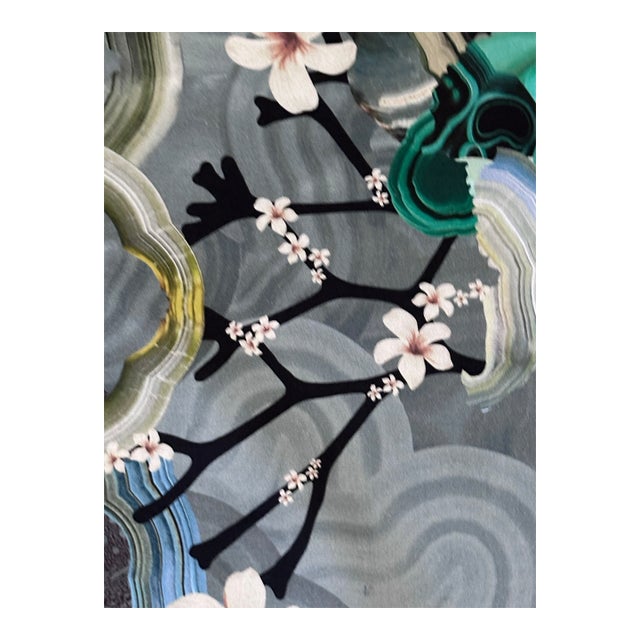 Christian Lacroix Designers Guild Algae Bloom 2 1/2 Yards Fabric Fcl7062-01 Utopia Collection For Sale