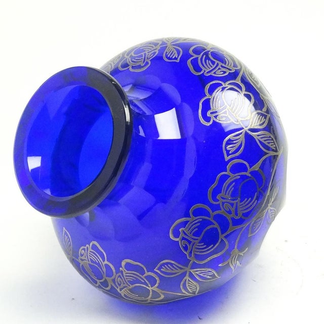 Polish Art Deco Vase from Josephine Glassworks, 1930s For Sale - Image 4 of 14