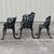 Coalbrookdale Foundry Vintage Mid-Century Victorian Revival Cast Iron Grapevine Garden Suite - 3 Pieces For Sale - Image 4 of 11