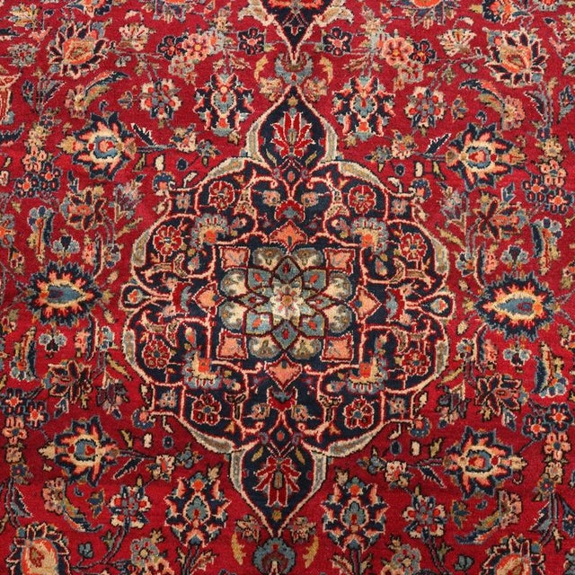 Keshan Rug in Cotton and Wool For Sale - Image 5 of 10