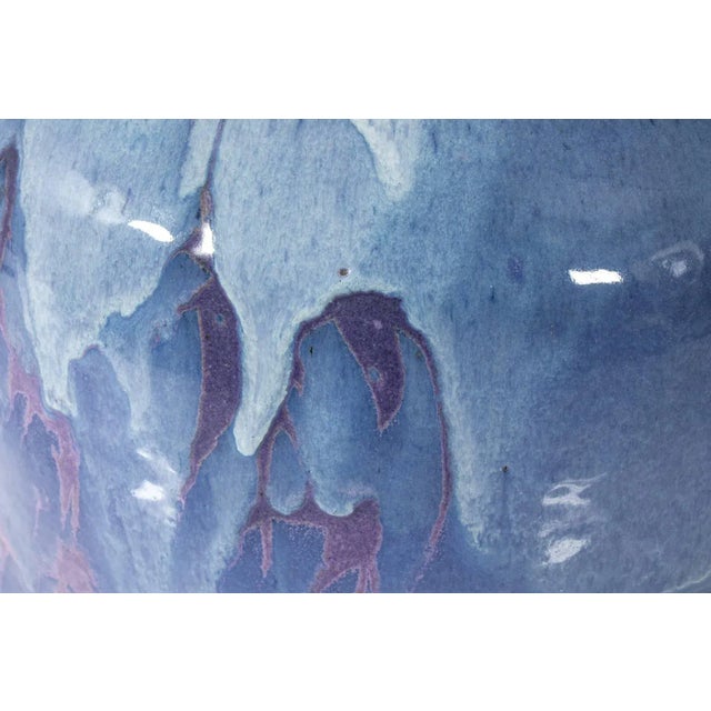 Large Blue Glaze Vase For Sale - Image 9 of 10