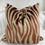 2020s Zebra Velvet in Copper/Beige 22" Pillows-A Pair For Sale - Image 5 of 5