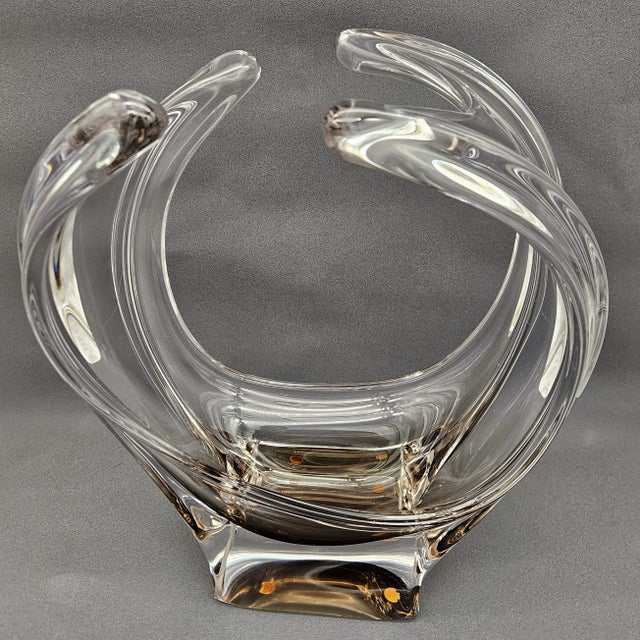 Glass Art Centerpiece from Vannes Le Chatel, 1960s For Sale - Image 9 of 9
