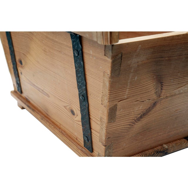 Hand Crafted European Pine Storage Box Chairish