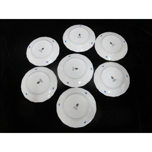 Lynn Chase Whimsical Coastal Theme Costa Azzurra 7 1/2" Dessert Plate Set of 7 For Sale In Portland, OR - Image 6 of 7