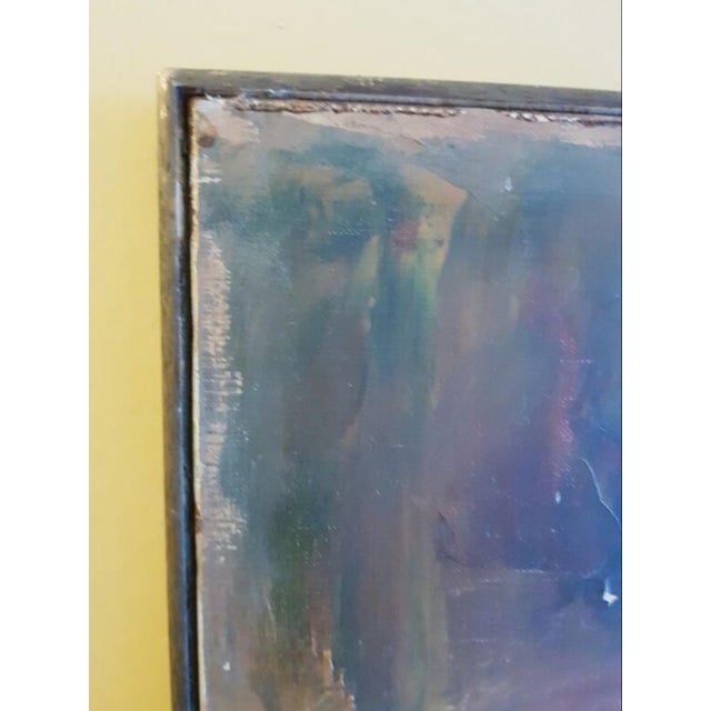 Justin Pelissier, Les 3 Saintes Amarie, 1970s, Oil on Canvas For Sale - Image 10 of 17