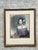 This elegant early 20th-century portrait engraving captures the refined beauty of period portraiture, depicting a seated...
