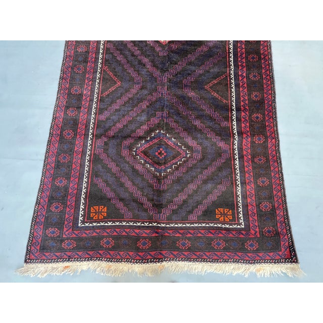 Tribal Good Quality Herati Baluch Tribal Gallery Runner Rug - 4'6" X 9'0" For Sale - Image 3 of 12