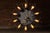Spanish Revival Vintage Spanish Revival Wrought Iron Sunburst Mirrored Light Fixture For Sale - Image 3 of 7