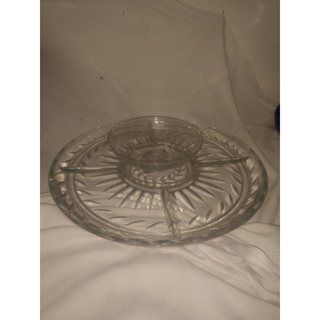 Crystal Serving Tray 2 Piece Chairish