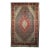 Antique Persian Tabriz Area Rug. Hand-Knotted Wool, Herati Geometric Pattern, Navy & Red, 6x10 For Sale