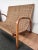1960s Mid-Century Italian Wood and Cord Woven Rope Bench, 1960s For Sale - Image 5 of 8