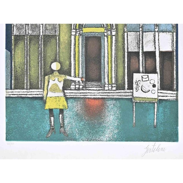 Screen print on paper realized in 1970s. Hand signed and numbered in pencil. Edition of 129. Very good condition. This...