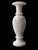 French Ziarat White Marble Vase – Handcrafted Natural Stone Decorative Urn, 6" X 6" X 18" For Sale - Image 3 of 8