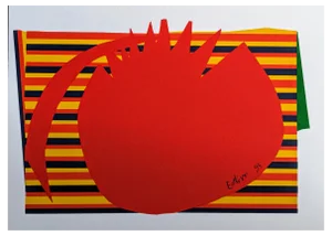 Maurice Esteve, Composition after Collage, Original Serigraph, 1995