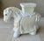 Boho Chic Circa 1980 Fabulous Linen-Hued Earthenware Pony Garden Stool / Plant Stand For Sale - Image 3 of 18