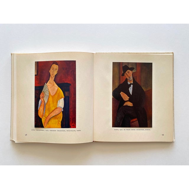 Amedeo Modigliani Vintage 1958 First Edition Lithograph Print Mid Century Modernist Hardcover Art Book For Sale - Image 16 of 18