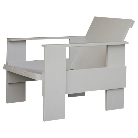 Plywood Crate Chair attributed to Gerrit Rietveld, 1970s For Sale