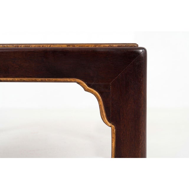 Brown John Stuart Coffee Table With Geometric Veneered Top, C. 1960s For Sale - Image 8 of 13