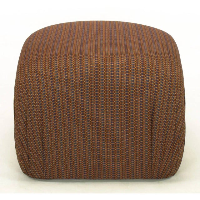 Brown Pair of Weiman Hand-Carved Rattan-Form Lounge Chairs With Ottoman in Ivory Glaze For Sale - Image 8 of 11