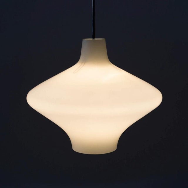 This chandelier was manufactured by the glass factory Osvětlovací sklo in Valašské Meziříčí, the Czech Republic in the...