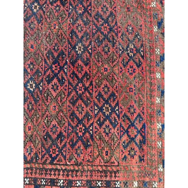 Turkmen Baluch Rug, 1950s For Sale - Image 11 of 18