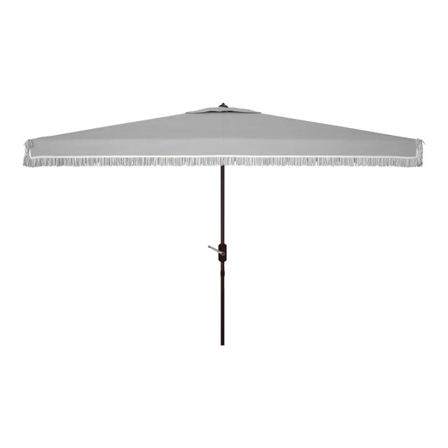 Milan 6.5x10 Rectangle Umbrella - Gray For Sale