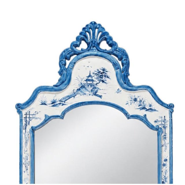 This mirror blends luxurious French Rococo style with mysterious Oriental aesthetics. It perfectly combines the French...