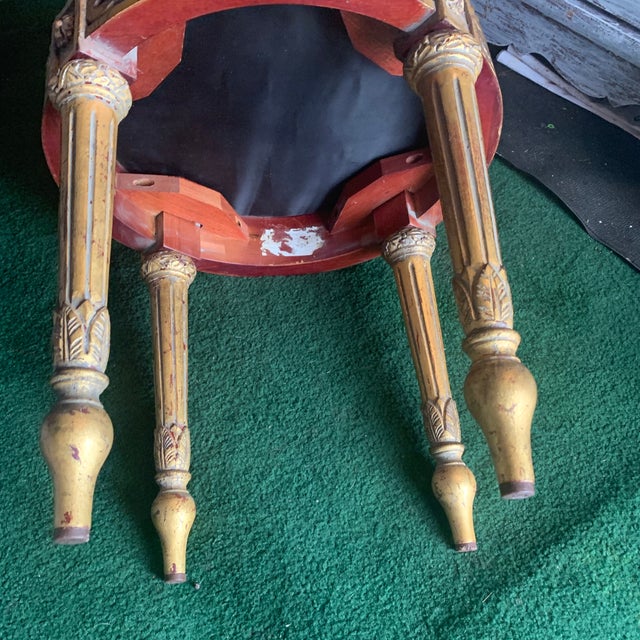 Light Pink Louis XVI Style Tabouret For Sale - Image 8 of 9