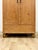 1910s Antique European Pine Wardrobe Two Door Armoire Turned Feet, Natural Wood For Sale - Image 5 of 17