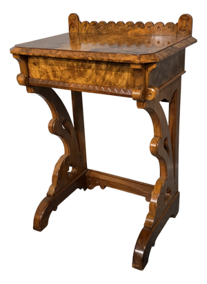Antique Walnut Console Table, 1880