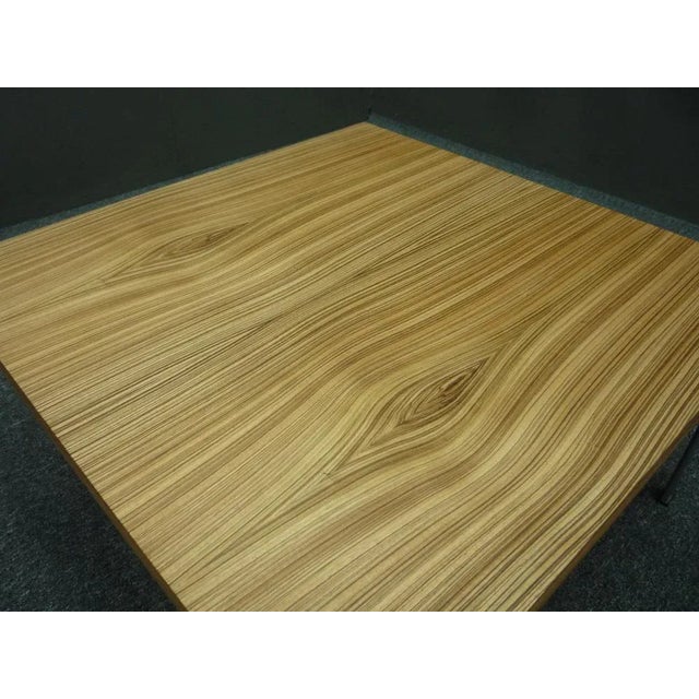 1960s Zebrano Coffee Table by Preben Fabricius & Jørgen Kastholm for Kill International, 1960s For Sale - Image 5 of 9