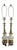 Gold 1960s Stiffel Brass and Porcelain Table Lamps, a Pair For Sale - Image 8 of 15